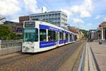 VAG Freiburg Düwag GT8Z Wagen 241 am 09.07.23 in Freiburg Hbf