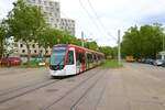 VAG Freiburg CAF Urbos Wagen 317 am 10.07.23 in Freiburg