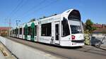 Am 08.09.2020 habe ich diese Straßenbahn mit Hersteller Siemens Nr. 287 in Freiburg im Breisgau aufgenommen.