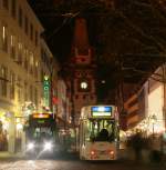 278 als 3 nach Haid und 250 als 5 nach Rieselfeld am Bertholdsbrunnen 19.12.09