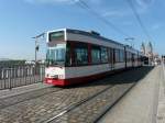 TW 243 unterwegs auf der Linie 5 in der Stadt Freiburg im Breigau am 22.09.2010