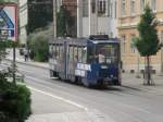 TW 312 auf dem weg von Biesnitz / Landeskrone nach Knigshufen / Am Wiesengrund an der Haltestelle Heiliges Grab.(03.08.2008)