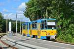 KT4D Tw 316 steht in Waltershausen Gleisdreieck.