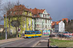 TWSB Tatra KT4D 312 / Gotha, 10. April 2022<br>
2 Ostbahnhof - Hauptbahnhof