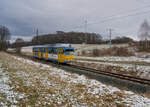 Im Jahr 2012 waren die Tage der GT6 bei der Thringer Wald- und Straenbahn Gotha bereits gezhlt. Am 01.12.2012 fuhr Wagen 442 bei Leina in Richtung Tabarz.