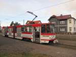 TWSB 315 an der Endhaltestelle der Linie 4 in Tabarz; 28.12.2011