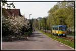 TW 302 der Gothaer Waldbahn am 02.05.2015, hier zusehen in Tabarz