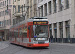 Linie 12 zum Hbf. TW 627 der HAVAG Höhe Kleinschmieden. 08.04.2017 09:23 Uhr.