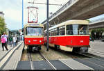 50 Jahre Tatrawagen in Halle (Saale)  Anlässlich ihrer 50-jährigen Betriebszugehörigkeit im halleschen Straßenbahnnetz veranstalten die Halleschen Straßenbahnfreunde e.V.