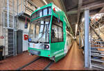 Weilte f�r mehrere Wochen in der Werkstatt: Duewag/Siemens MGT6D, Wagen 627, mit Werbung f�r die �SA Versicherungen. Grund f�r den Werkstatt-Aufenthalt war ein Unfall mit einem Stadtbus, der die Bahn st�rker besch�digte (siehe n�chstes Foto).
Fotografiert im Rahmen eines Tages der offenen T�r im Betriebshof Freiimfelder Stra�e.

🧰 Hallesche Verkehrs-AG (HAVAG)
🕓 10.5.2025 | 11:30 Uhr