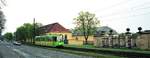 Straßenbahn Hannover__Tw der 6000er-Serie bei den Herrenhäuser Gärten.__02-05-1989