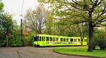 Straßenbahn Hannover__Grün in Grün. Tw der 6000er-Serie.__01-05-1989