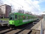 1 Wagen des Typs TW 6000 als Linie 11 Zoo an der Clausewitzstr. am 23.03.14