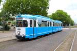IGN Sonderfahrt mit RNV/HSB Düwag GT8 Wagen 2014 am 23.06.24 in Heidelberg
