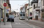 Neubaustrecke durch Heidelberg-Kirchheim -     Blick auf die Strecke zwischen den Haltestellen Odenwaldstraße und Kirchheim Rathaus.