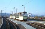 Straßenbahn Jena__Wendeschleife der Linie 1 in Winzerla.__17-03-90