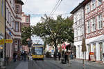 VBK - Verkehrsbetriebe Karlsruhe.
Strassenbahnimpressionen der Linie 1 vom 13. September 2019.
Foto: Walter Ruetsch