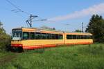 AVG Stadtbahnwagen 502 bei einer Sonderfahrt am 05.09.21 in Karlsruhe