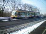 Straenbahn in Karlsruhe Durlach.08.01.2009