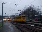 Stadtbahn und Schleifzug am Lameyplatz am 6.03.09