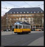 Tw 100 beim Hauptbahnhof. Aufgenommen am 13.12.2009