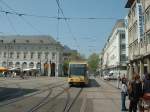 Stadtbahnzug 316 der KVV am 09.05.2002 als Linie 3 unterwegs nach Siemensallee.