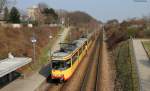 Tw 125 und Tw 124 als Sonderfahrt August-Bebel Strae 24.3.12 