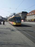 VBK Straenbahn in Karlsruhe Hbf am 31.03.09