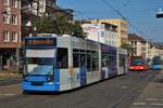 KVG NGT6C Wagen 466 als Linie 6 am 24.07.19 in Kassel