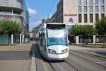 RegioTram Alstom RegioCitadis Wagen 708 am 25.08.19 in Kassel