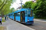 KVG Düwag N8C Wagen 421 am 14.05.22 bei einer Sonderfahrt in Kassel