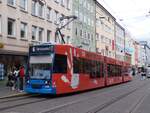 Stra�enbahn Kassel | D�wag 6ENGTW / NGT6C TW455 als Linie 6 an der Haltestelle Rathaus (26.9.2024)