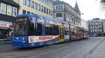 Stra�enbahn Kassel | Bombardier Flexity Classic / NGT8 TW660 als Linie 6 an der Haltestelle Am Stern (17.11.2021)
