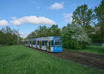 8NGTW 632 der Regionalbahn Kassel war am 08.05.2026 auf Linie 3 in Richtung Mattenberg unterwegs.