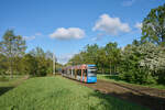 NGT 8 661 der Kasseler Verkehrsgesellschaft war am 08.05.2026 auf Linie 7 in Richtung Mattenberg unterwegs.