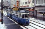 Kassel Tw 264 in der oberen Knigstrae, 05.01.1986.