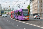 Die Linie 7 mit der Wagennummer 4111 auf dem Weg nach Zündorf. Aufgenommen am 26.4.2019.