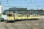 Der Finchenzug 1285, 1257, 1286 während seiner Rundfahrten auf dem Betriebshof West am 30.06.2019.