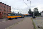 Leipzig LVB SL 4 (T4D-M1 (LVB-Typ 33c) 2136) Gohlis, Landsberger Straße am 25.