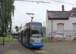 Leipzig LVB SL 4 (LFB NGTW6 (LVB-Typ 37A) 1338) Gohlis, Landsberger Straße am 25.