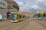 Leipzig LVB SL 9 (DWA NGT8 (LVB-Typ 36) 1107) Tröndlinring am 25. Juli 2017.