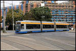 Am 27.08.2020 war der Straßenbahnverkehr in Leipzig bedingt durch Baumaßnahmen auf dem Tröndlinring stark eingeschränkt.