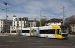 1227 der Leipziger Verkehrsbetriebe am 17.04.2022 nahe Goerdelerring.