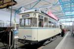 Im Straenbahnmuseum Leipzig Mckern kann man den Wagen 1464 mit dem Spitznamen Pullmannwagen bewundern, 17.05.09