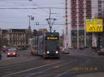 NGT8 1143  MITGAS  auf der Linie 10 Richtung Wahren. 
Haltestelle Hauptbahnhof.