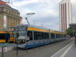 Leipzig: Straenbahnlinie 15 nach Miltitz am Hauptbahnhof.(25.8.2010)