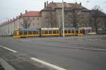 Straenbahn in Leipzig, Arno-Nitzsche-Str. am 04.12.2002