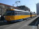 TATRA Straenbahn Tw 2161,am 26.Mrz 2012,am Leipziger Hbf.