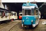 Ein Gotha Rangierwagen 5080 abgestellt im Straßenbahnmuseum Leipzig - Möckern, 16.03.2014 12:00 Uhr