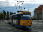 LVB - T4D-M - Betriebsnummer 2105 - Baujahr 1984 (modernisiert 1993) auf Linie 3E in Richtung Sommerfeld am Hauptbahnhof Leipzig am 13.05.2014 